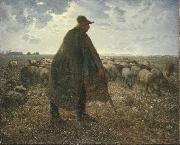 Jean Francois Millet Shepherd Tending His Flock France oil painting artist